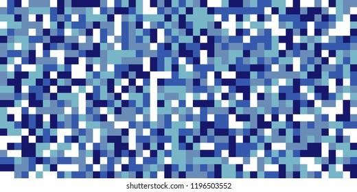 Color Halftone Background. Abstract Digital Texture with Color Squares for Print, Banner, Card, Web and Mobile Applications. Vintage Tech Halftone Pattern with Color Pixels. Vector Texture.