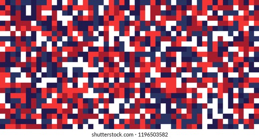 Color Halftone Background. Abstract Digital Texture with Color Squares for Print, Banner, Card, Web and Mobile Applications. Retro Tech Halftone
