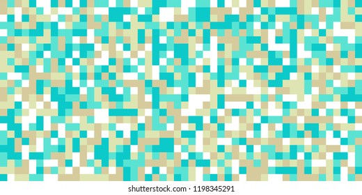 Color Halftone Background. Abstract Digital Texture with Color Squares for Print, Banner, Card, Web and Mobile Applications. Modern Tech Halftone Pattern with Color Pixels. Vector Texture.