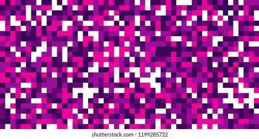 Color Halftone Background. Abstract Digital Texture with Color Squares for Print, Banner, Card, Web and Mobile Applications. Retro Tech Halftone Pattern with Color Pixels. Vector Texture.
