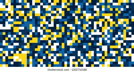 Color Halftone Background. Abstract Digital Texture with Color Squares for Print, Banner, Card, Web and Mobile Applications. Modern Tech Halftone