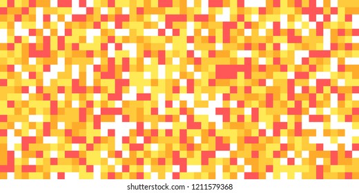 Color Halftone Background. Abstract Digital Texture with Color Squares for Print, Banner, Card, Web and Mobile Applications. Modern Tech Halftone Pattern with Color Pixels. Vector Texture.