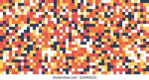 Color Halftone Background. Abstract Digital Texture with Color Squares for Print, Banner, Card, Web and Mobile Applications. Modern Tech Halftone