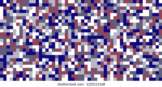 Color Halftone Background. Abstract Digital Texture with Color Squares for Print, Banner, Card, Web and Mobile Applications. Vintage Tech Halftone Pattern with Color Pixels. Vector Texture.