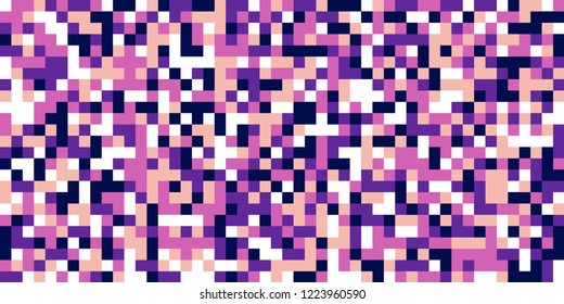 Color Halftone Background. Abstract Digital Texture with Color Squares for Print, Banner, Card, Web and Mobile Applications. Modern Tech Halftone