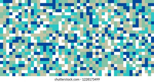 Color Halftone Background. Abstract Digital Texture with Color Squares for Print, Banner, Card, Web and Mobile Applications. Vintage Tech Halftone Pattern with Color Pixels. Vector Texture.
