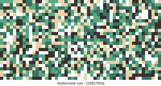 Color Halftone Background. Abstract Digital Texture with Color Squares for Print, Banner, Card, Web and Mobile Applications. Vintage Tech Halftone