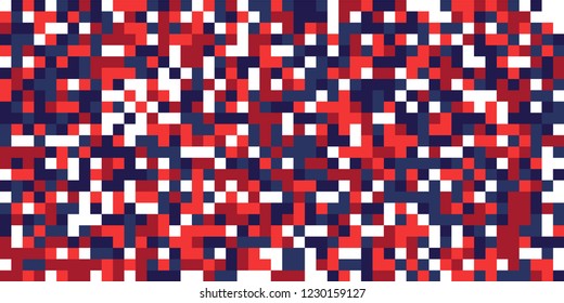 Color Halftone Background. Abstract Digital Texture with Color Squares for Print, Banner, Card, Web and Mobile Applications. Modern Tech Halftone Pattern with Color Pixels. Vector Texture.