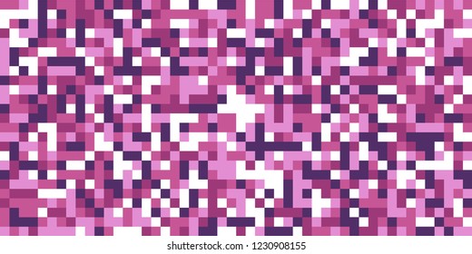 Color Halftone Background. Abstract Digital Texture with Color Squares for Print, Banner, Card, Web and Mobile Applications. Retro Tech Halftone Pattern with Color Pixels. Vector Texture.