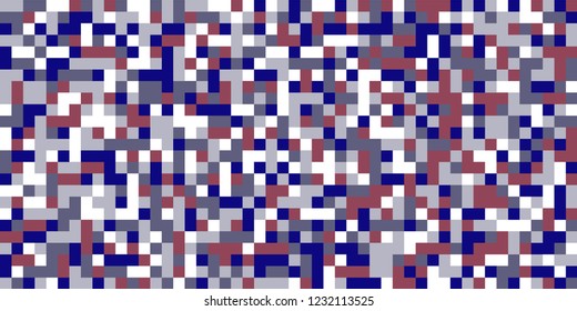 Color Halftone Background. Abstract Digital Texture with Color Squares for Print, Banner, Card, Web and Mobile Applications. Vintage Tech Halftone Pattern with Color Pixels. Vector Texture.
