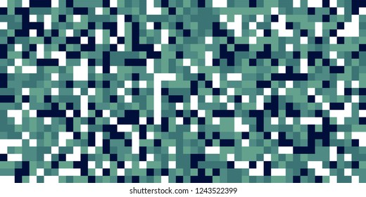 Color Halftone Background. Abstract Digital Texture with Color Squares for Print, Banner, Card, Web and Mobile Applications. Retro Tech Halftone Pattern with Color Pixels. Vector Texture.