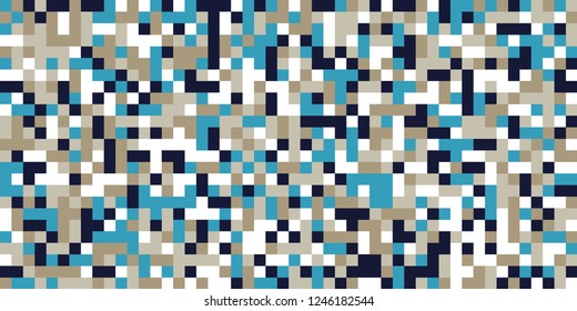 Color Halftone Background. Abstract Digital Texture with Color Squares for Print, Banner, Card, Web and Mobile Applications. Vintage Tech Halftone