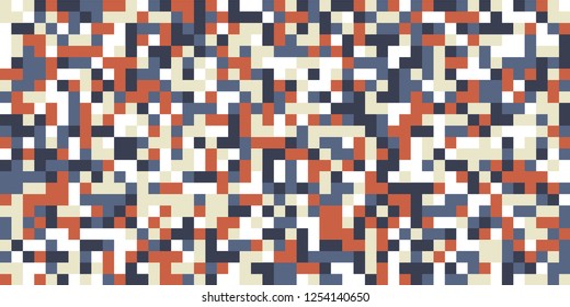 Color Halftone Background. Abstract Digital Texture with Color Squares for Print, Banner, Card, Web and Mobile Applications. Vintage Tech Halftone