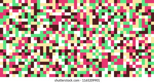 Color Halftone Background. Abstract Multicolor Texture with Squares for Print, Banner, Card, Web and Mobile Applications. Retro Tech Halftone