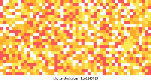 Color Halftone Background. Abstract Multicolor Texture with Squares for Print, Banner, Card, Web and Mobile Applications. Vintage Tech Halftone Pattern with Color Pixels. Vector Texture.