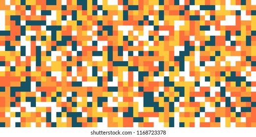Color Halftone Background. Abstract Multicolor Texture with Squares for Print, Banner, Card, Web and Mobile Applications. Modern Tech Halftone Pattern with Color Pixels. Vector Texture.