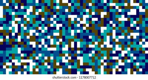 Color Halftone Background. Abstract Multicolor Texture with Squares for Print, Banner, Card, Web and Mobile Applications. Modern Tech Halftone Pattern with Color Pixels. Vector Texture.
