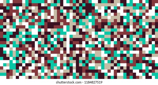 Color Halftone Background. Abstract Multicolor Texture with Squares for Print, Banner, Card, Web and Mobile Applications. Vintage Tech Halftone