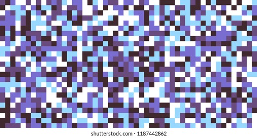 Color Halftone Background. Abstract Multicolor Texture with Squares for Print, Banner, Card, Web and Mobile Applications. Vintage Tech Halftone Pattern with Color Pixels. Vector Texture.