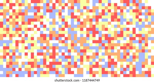 Color Halftone Background. Abstract Multicolor Texture with Squares for Print, Banner, Card, Web and Mobile Applications. Trendy Tech Halftone