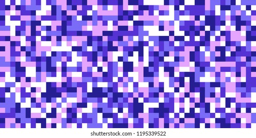 Color Halftone Background. Abstract Multicolor Texture with Squares for Print, Banner, Card, Web and Mobile Applications. Vintage Tech Halftone Pattern with Color Pixels. Vector Texture.