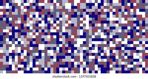 Color Halftone Background. Abstract Multicolor Texture with Squares for Print, Banner, Card, Web and Mobile Applications. Vintage Tech Halftone Pattern with Color Pixels. Vector Texture.