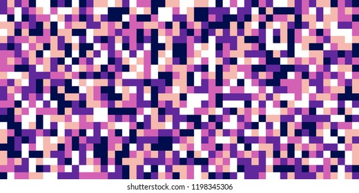Color Halftone Background. Abstract Multicolor Texture with Squares for Print, Banner, Card, Web and Mobile Applications. Modern Tech Halftone Pattern with Color Pixels. Vector Texture.
