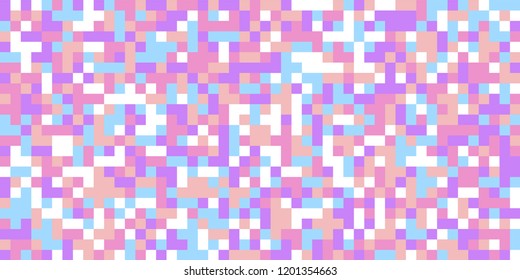 Color Halftone Background. Abstract Multicolor Texture with Squares for Print, Banner, Card, Web and Mobile Applications. Vintage Tech Halftone Pattern with Color Pixels. Vector Texture.