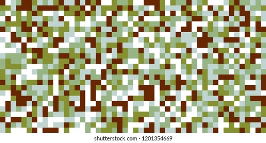 Color Halftone Background. Abstract Multicolor Texture with Squares for Print, Banner, Card, Web and Mobile Applications. Vintage Tech Halftone Pattern with Color Pixels. Vector Texture.
