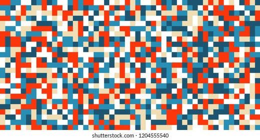 Color Halftone Background. Abstract Multicolor Texture with Squares for Print, Banner, Card, Web and Mobile Applications. Trendy Tech Halftone