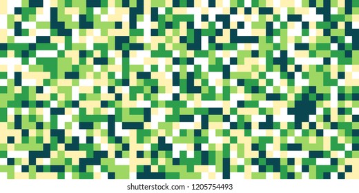 Color Halftone Background. Abstract Multicolor Texture with Squares for Print, Banner, Card, Web and Mobile Applications. Trendy Tech Halftone Pattern with Color Pixels. Vector Texture.