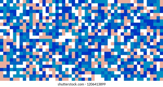 Color Halftone Background. Abstract Multicolor Texture with Squares for Print, Banner, Card, Web and Mobile Applications. Modern Tech Halftone