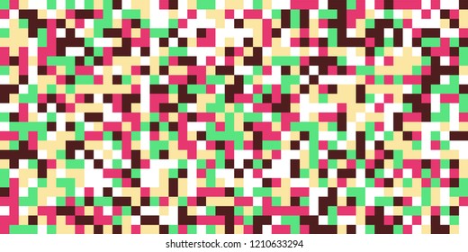 Color Halftone Background. Abstract Multicolor Texture with Squares for Print, Banner, Card, Web and Mobile Applications. Retro Tech Halftone