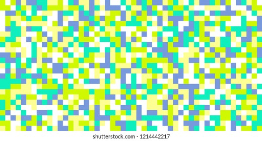 Color Halftone Background. Abstract Multicolor Texture with Squares for Print, Banner, Card, Web and Mobile Applications. Modern Tech Halftone Pattern with Color Pixels. Vector Texture.