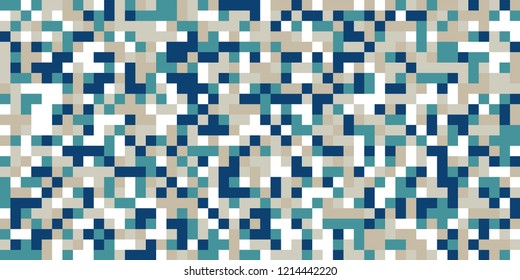 Color Halftone Background. Abstract Multicolor Texture with Squares for Print, Banner, Card, Web and Mobile Applications. Modern Tech Halftone Pattern with Color Pixels. Vector Texture.