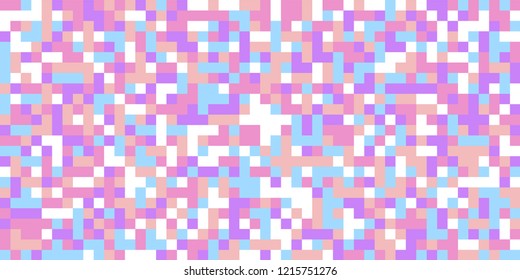 Color Halftone Background. Abstract Multicolor Texture with Squares for Print, Banner, Card, Web and Mobile Applications. Vintage Tech Halftone Pattern with Color Pixels. Vector Texture.