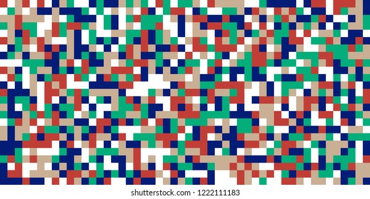 Color Halftone Background. Abstract Multicolor Texture with Squares for Print, Banner, Card, Web and Mobile Applications. Modern Tech Halftone