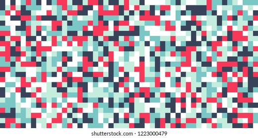Color Halftone Background. Abstract Multicolor Texture with Squares for Print, Banner, Card, Web and Mobile Applications. Retro Tech Halftone