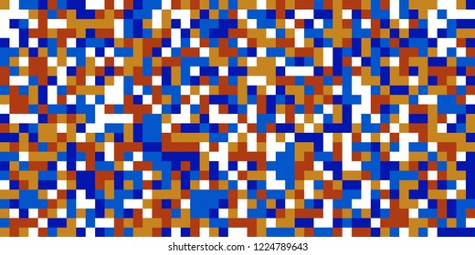Color Halftone Background. Abstract Multicolor Texture with Squares for Print, Banner, Card, Web and Mobile Applications. Modern Tech Halftone Pattern with Color Pixels. Vector Texture.