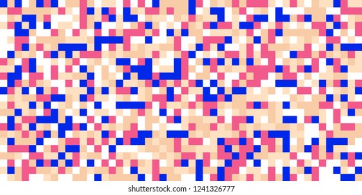 Color Halftone Background. Abstract Multicolor Texture with Squares for Print, Banner, Card, Web and Mobile Applications. Trendy Tech Halftone