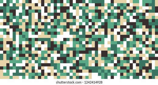 Color Halftone Background. Abstract Multicolor Texture with Squares for Print, Banner, Card, Web and Mobile Applications. Vintage Tech Halftone