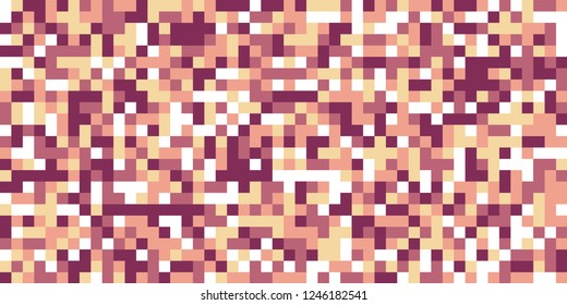Color Halftone Background. Abstract Multicolor Texture with Squares for Print, Banner, Card, Web and Mobile Applications. Vintage Tech Halftone Pattern with Color Pixels. Vector Texture.