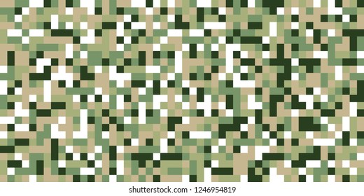Color Halftone Background. Abstract Multicolor Texture with Squares for Print, Banner, Card, Web and Mobile Applications. Retro Tech Halftone Pattern with Color Pixels. Vector Texture.