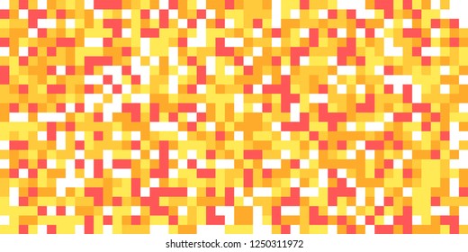 Color Halftone Background. Abstract Multicolor Texture with Squares for Print, Banner, Card, Web and Mobile Applications. Trendy Tech Halftone Pattern with Color Pixels. Vector Texture.