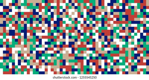 Color Halftone Background. Abstract Multicolor Texture with Squares for Print, Banner, Card, Web and Mobile Applications. Modern Tech Halftone