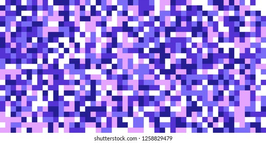 Color Halftone Background. Abstract Multicolor Texture with Squares for Print, Banner, Card, Web and Mobile Applications. Trendy Tech Halftone Pattern with Color Pixels. Vector Texture.