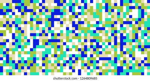 Color Halftone Background. Abstract Multicolor Texture with Squares for Print, Banner, Card, Web and Mobile Applications. Modern Tech Halftone
