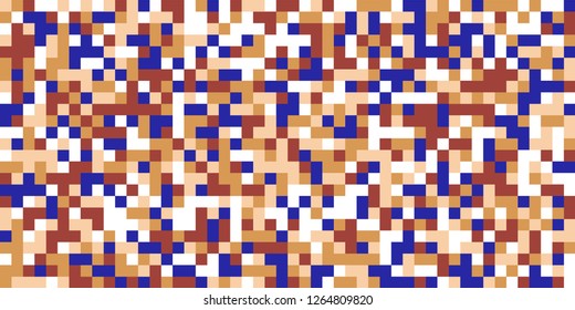 Color Halftone Background. Abstract Multicolor Texture with Squares for Print, Banner, Card, Web and Mobile Applications. Retro Tech Halftone