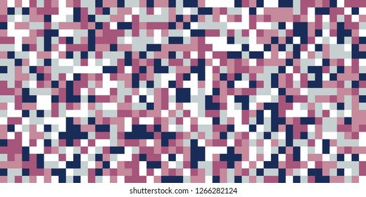 Color Halftone Background. Abstract Multicolor Texture with Squares for Print, Banner, Card, Web and Mobile Applications. Modern Tech Halftone Pattern with Color Pixels. Vector Texture.