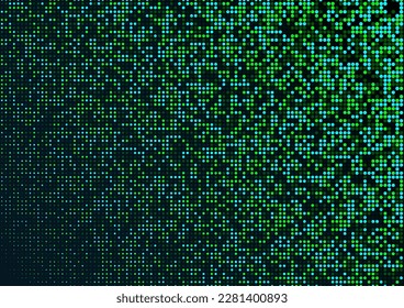 Color halftone digital graphic design